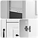 Credenza Bianco Lucido 66 x 34,5 x 87 cm Legno ingegnerizzato - Foto miniatura 7