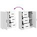 Credenza Bianco Lucido 66 x 34,5 x 87 cm Legno ingegnerizzato - Foto miniatura 8