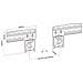 3021 Supporto TV a parete 2,16 m (85") Nero - Foto miniatura 4