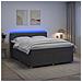 Letto box spring con materasso Grigio Scuro 140 x 190 cm - Foto miniatura 2