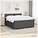 Letto box spring con materasso Grigio Scuro 140 x 190 cm - Foto miniatura 4