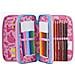 Astuccio Completo 3 Zip Principesse Disney Accessoriato Bambine Scuola - Foto miniatura 4