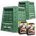Multipack 2 Compostiere Ecobox Fast 380 Lt + 2 Confezioni Di Attivatore Compostaggio Kg 4 - Foto miniatura 2