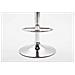 Sgabello Design Kiel in Similpelle - Sgabello da Cucina Girevole e con Altezza Regolabile I Sgabello da Bar Imbottito e con Poggiapiedi Grigio Cromato - Foto miniatura 4