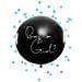 Partydeco - Palloncino Gigante Nero Boy Or Girl Coriandoli Blu - Foto miniatura 1