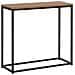Tavolino Consolle Nero / legno Scuro Delano - Foto miniatura 16