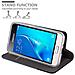 Custodia Compatibile Con Samsung Galaxy J1 2016 In Blu Scuro Nero - Coperchio Protettiva Con Chiusura Magnetica, Funzione Stand E Tasca Per Le Carte - Foto miniatura 7