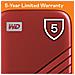 WD 500GB My Passport SSD portatile con tecnologia NVMe, USB-C, fino a 1.050 MB / s in lettura, fino a 1000MB / s in scrittura, Rosso - Foto miniatura 4