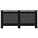 Copertura per Radiatore Nera 172x19x81 cm in MDF - Foto miniatura 4