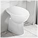 WC Sospeso con Design Senza Bordi 7 cm Altezza elevata Ceramica - Foto miniatura 5