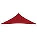 Parasole a Vela Oxford Triangolare 3,5x3,5x4,9 m Rosso - Foto miniatura 2