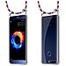 Catena Di Telefoni Cellulari Compatibile Con Honor 8 Pro In Arancio Blu Bianco - Coperchio Protettivo In Silicone Con Anelli D'argento, Cinturino In Corda E Custodia Staccabile - Foto miniatura 7