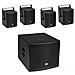 Set Molly-12a Subwoofer Active + 4x Molly-6 Top 8 Ohm, Black - Foto miniatura 16