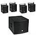 Set Molly-12a Subwoofer Active + 4x Molly-6 Top 8 Ohm, Black - Foto miniatura 4