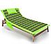 Telo Mare Microfibra Lettino Con Cuscino E Tasche Modello Fashion Summer Lettino Verde - Foto miniatura 1