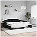 Divano Letto Con Letto Estraibile Nero 90x190 Cm In Velluto - Foto miniatura 1