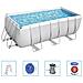 Set Piscina Power Steel Rettangolare 412x201x122 Cm - Foto miniatura 1
