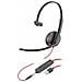 Poly Blackwire 3215 Auricolare Cablato A Padiglione Ufficio Usb Tipo A Nero - Foto miniatura 1