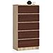 Cassettiera K60, 5 cassetti, 60x40x121 cm, Colore Sonoma Quercia e Weng? - Foto miniatura 1
