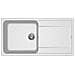 Lg248068 Lavello Da Incasso 1 Vasca Grande Con Gocciolatoio Reversibile 100 X 50 Cm Finitura Granitek Bianco 68 Life 410 - Foto miniatura 1