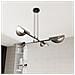 Lampada A Sospensione Saber - Nero - Metallo - 104x104x120 Cm - Foto miniatura 2