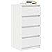 Credenza Bianca 37,5x35x76 cm in Legno Multistrato - Foto miniatura 8
