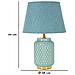 Lampada Da Tavolo Mf114 - Blu - Ceramica - 28x28x44 Cm - Foto miniatura 6