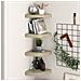 Scaffali Angolari A Parete 4 Pz Rovere 25x25x3,8 Cm In Mdf - Foto miniatura 8