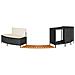Bordo per Spa Nero in Polyrattan e Legno Massello di Acacia - Foto miniatura 4