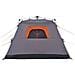 Tenda Campeggio Cabina 4 Pers. Grigio Arancione Rilascio Rapido - Foto miniatura 7