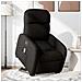 Poltrona Alzapersona Massaggiante Reclinabile Nera in Tessuto - Foto miniatura 2