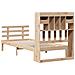 Letto Libreria senza Materasso 90x200 cm Legno Massello Pino - Foto miniatura 6