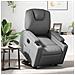 Poltrona Alzapersona Reclinabile Grigio in Similpelle - Foto miniatura 2