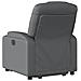 Poltrona Alzapersona Reclinabile Grigio in Similpelle - Foto miniatura 5