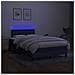Letto a Molle con Materasso e LED Blu 120x190 cm in Tessuto - Foto miniatura 4