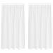 Tende con tende 2 pcs Bianco 140x140cm Poliestere - Foto miniatura 1