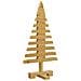 Albero di Natale in legno Marrone 60 cm Legno di pino massello - Foto miniatura 4