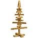 Albero di Natale in legno Marrone 60 cm Legno di pino massello - Foto miniatura 6