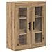 Credenza 2 pcs Rovere artigianale Legno Stratificato e Vetro - Foto miniatura 7
