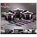 BH-7141 Set di pentole antiaderenti viola - Foto miniatura 6