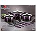 BH-7141 Set di pentole antiaderenti viola - Foto miniatura 5