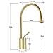 Rubinetto per lavabo da bagno, Blackswan, tipo M64, modello oro opaco, misura 36 cm - Foto miniatura 4