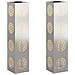 Faro LED solare per sentieri 2 pcs Argento Acciaio inossidabile - Foto miniatura 1