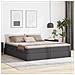 Letto con contenitore e materasso Grigio 180 x 200 cm - Foto miniatura 2
