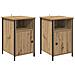 Armadio da Notte 2 pcs Rovere artigianale 40 x 42 x 60 cm - Foto miniatura 1