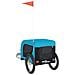 Rimorchio da Bici per Animali Blu e Nero Oxford e Ferro - Foto miniatura 7
