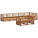 Set di divani da esterno 8 pcs Naturale - Foto miniatura 1