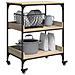 Carrello da Cucina Rovere Sonoma 60 x 41 x 80,5 cm - Foto miniatura 3