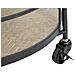 Carrello Arex In Ferro E Mdf Nero E Rovere - 40 X 41,5 X H 82 Cm - Foto miniatura 5