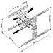 0402 Supporto TV a parete 190,5 cm (75") Nero - Foto miniatura 4